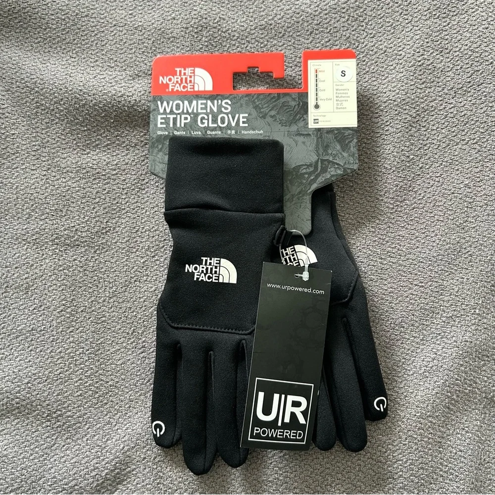 The North Face Women's Etip Recycled Gloves Black Small NWT Winter Ski Outdoor